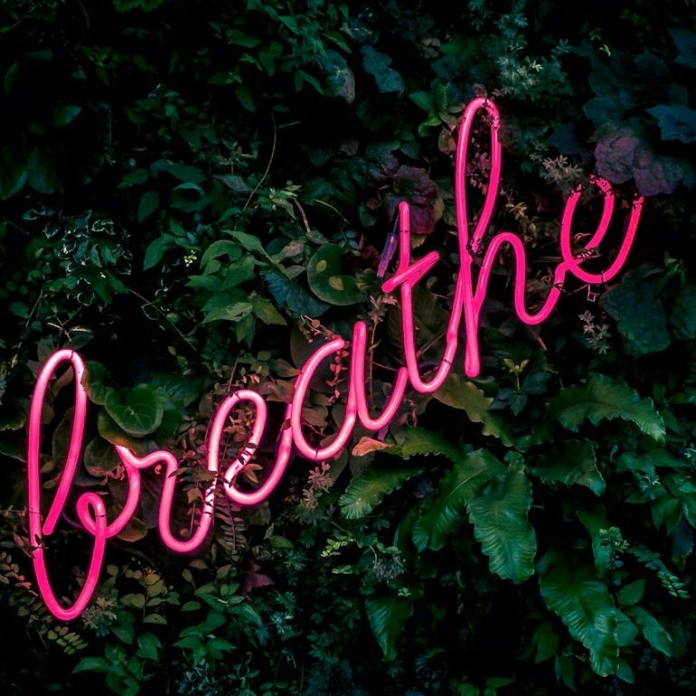 Breathe Neon Sign