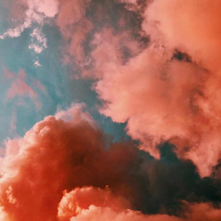 Beautiful bright pink soothing clouds